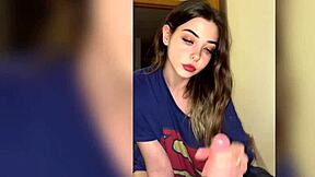 Okay stepdad cum on my petite face pov