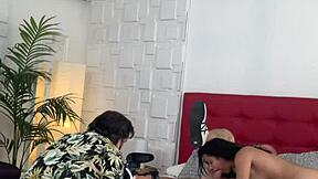 Security Cam Catches Lia Ponce's Wild Backstage Anal Shoot!