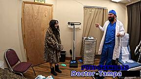 Daddy dominates petite Alice Rose shaved pussy backstage