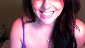 digging this young brunette's perfect tits and pussy