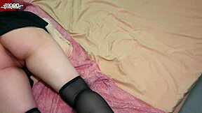 my lover's pounding me hard while i chat with hubby on phone dirty talk moans