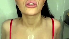 Horny british college slut girlfriend squirts hard in webcam toy masturbation pov