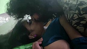 Chubby Indian Housewife Kisses Husband's Huge Cock Bedroom