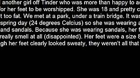 Aussie Chubby Teen's Fat Feet Teased Outdoor in Public!