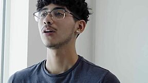 Stepmom's teasing kisses turn into passionate interracial fuck with stepson