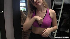 wanna see this teen stroke her perfect pussy?