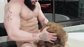 hot nerd ginger pawg wrecked by biker cock rough?