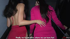 Two Whores Caught Sucking Dicks Post Nightclub Crave More Cumshots?