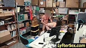shoplifters caught by cops learn hard lessons in office submission