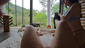 ever dreamed of raw pussy sitting bareback deep in the wild forest?