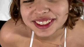 Hazel Heart's asshole gaped by BBC creampie messy 😱🍑