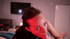 Wanna see this petite brunette go wild sucking and riding cock reverse cowgirl?