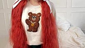 Redhead College Student Spanked in Private Uniform Play
