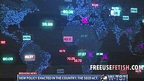 Coach bangs petite 18yo brats in freeuse gangbang after breeding session