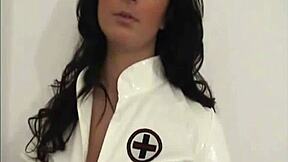 nurse babe with big tits promises patient extra wet pussy care