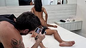 Skinny Jasmine Santanna Takes Double Anal Backstage