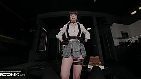 Petite brunette lady: anal fuck me in devil may cry cosplay?