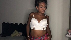babe flashes her huge tits and ass for stepdad then fucks him hard