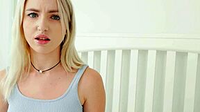 Britt Blair catches stepbro staring and demands tight pussy pounding now
