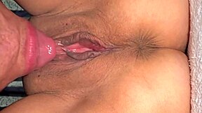 amateur wife licks shaved pussy post virginity