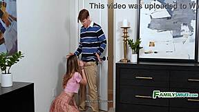 stepmom's silly handjob fixes stepbro's gooning 😏 teen goes all in! 🔥
