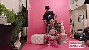 wanna see inked sasha beart's gaping holes in lingerie?