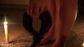 brazilian oiled big tits threesome kissing by candlelight 😘