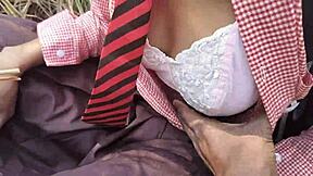 Hot Desi College Girl Gets Roughly Fucked in Forest!