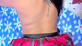 mi novia sumisa vestida puta me sorprende en casa sola