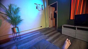 step brother-in-law drains balls with wife's skinny sister in dorm