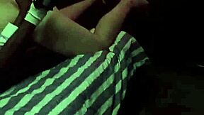 Hot Student Kneels for Blowjob Before Step Daddy Pounds Tight Pussy
