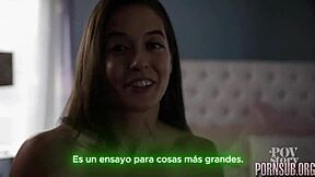 hot latina milf mother-in-law seduces with big tits ass creampie taboo