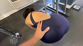 Busty gym milf couldnt wait she wanted raw sex