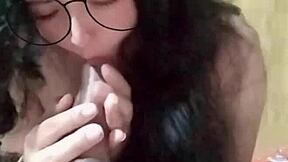 Classmate sucks my huge cock?