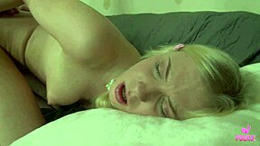 pervy prof bends over big ass blonde student for anal anatomy lesson