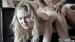 Shy petite virgin roommate pounds her with big dick?