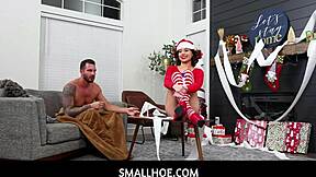 smallhoe tiny teen gets christmas gift