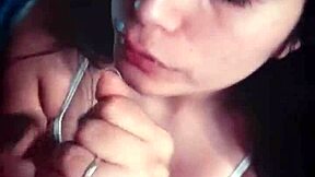 excellent blowjobs does this slut with glasses