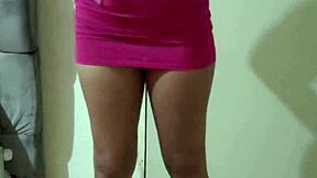 Wow this huge ass teen dances in tiny dress and heels with thong 😈