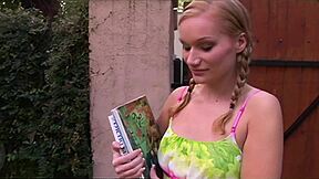 Horny male also fucks a beautiful blonde slut in the ass