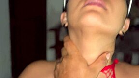 colombian girl uses big natural tits for handjob fun