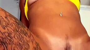 sexy brunette milf fucked doggy and rides