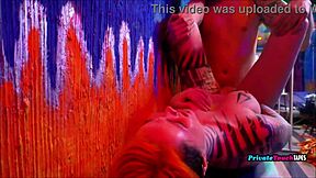 Young couple rusian does anal on cam