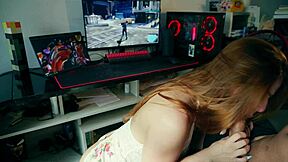 Redhead wanted attention and gave me her ass