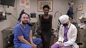 dr tampa gives rina arem her exam