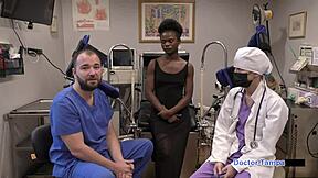 dr tampa gives rina arem her exam