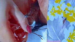 pink pussy latinas glass dildo after beach day