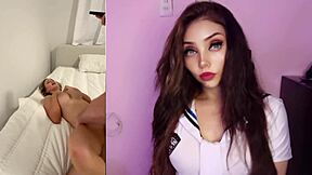 perfect body influencer films her first adult video