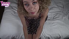 babysitter allie addison gets cum from her boss