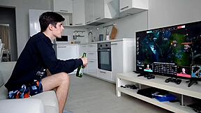 Hot Cosplay Sex Getting Fucked In Front Of The Tv